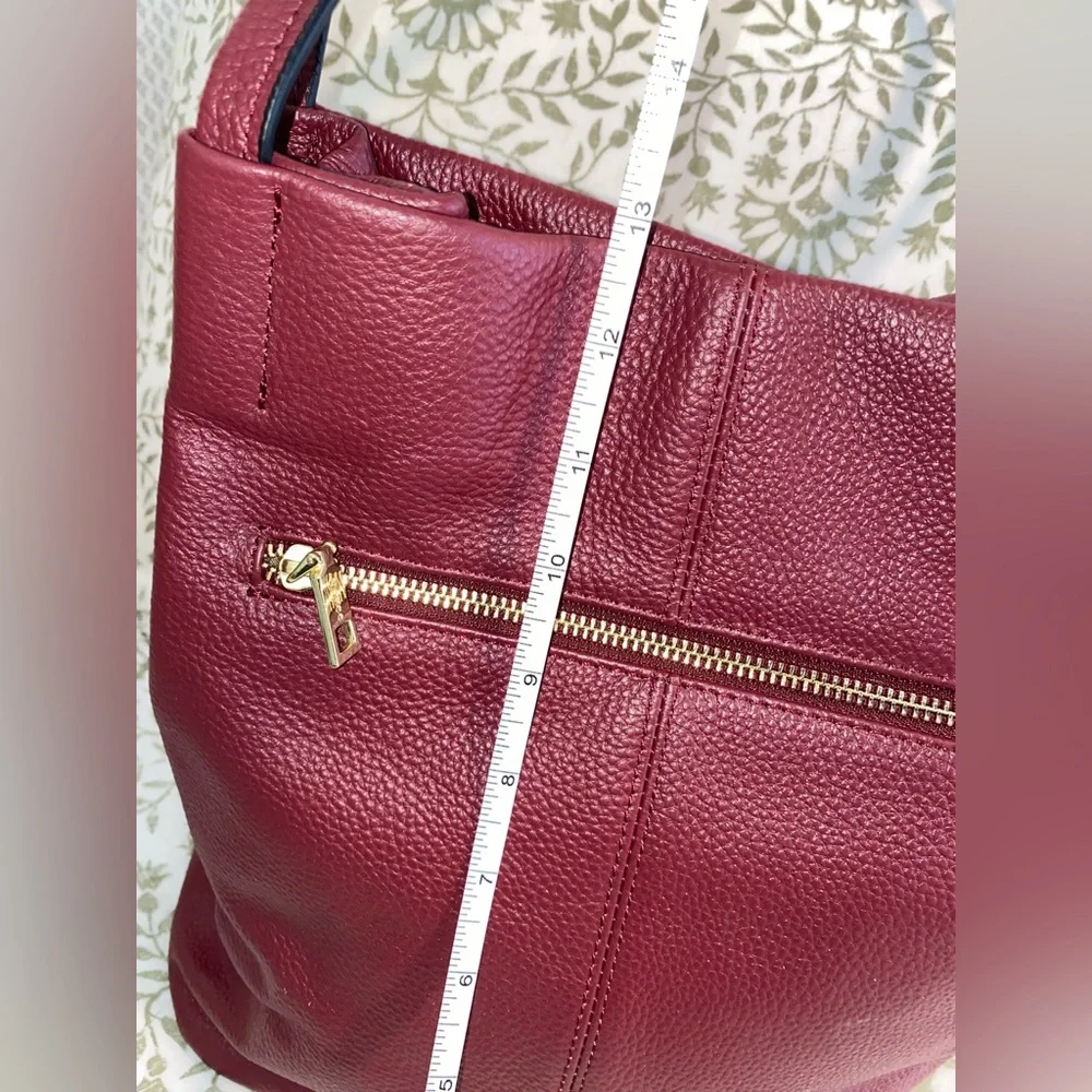 Elegant Red Pebbled‎ Cowhide Leather Hobo/Shoulder Bag